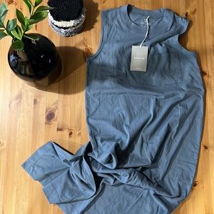 Everlane The Long Weekend stank Dress Sea Storm